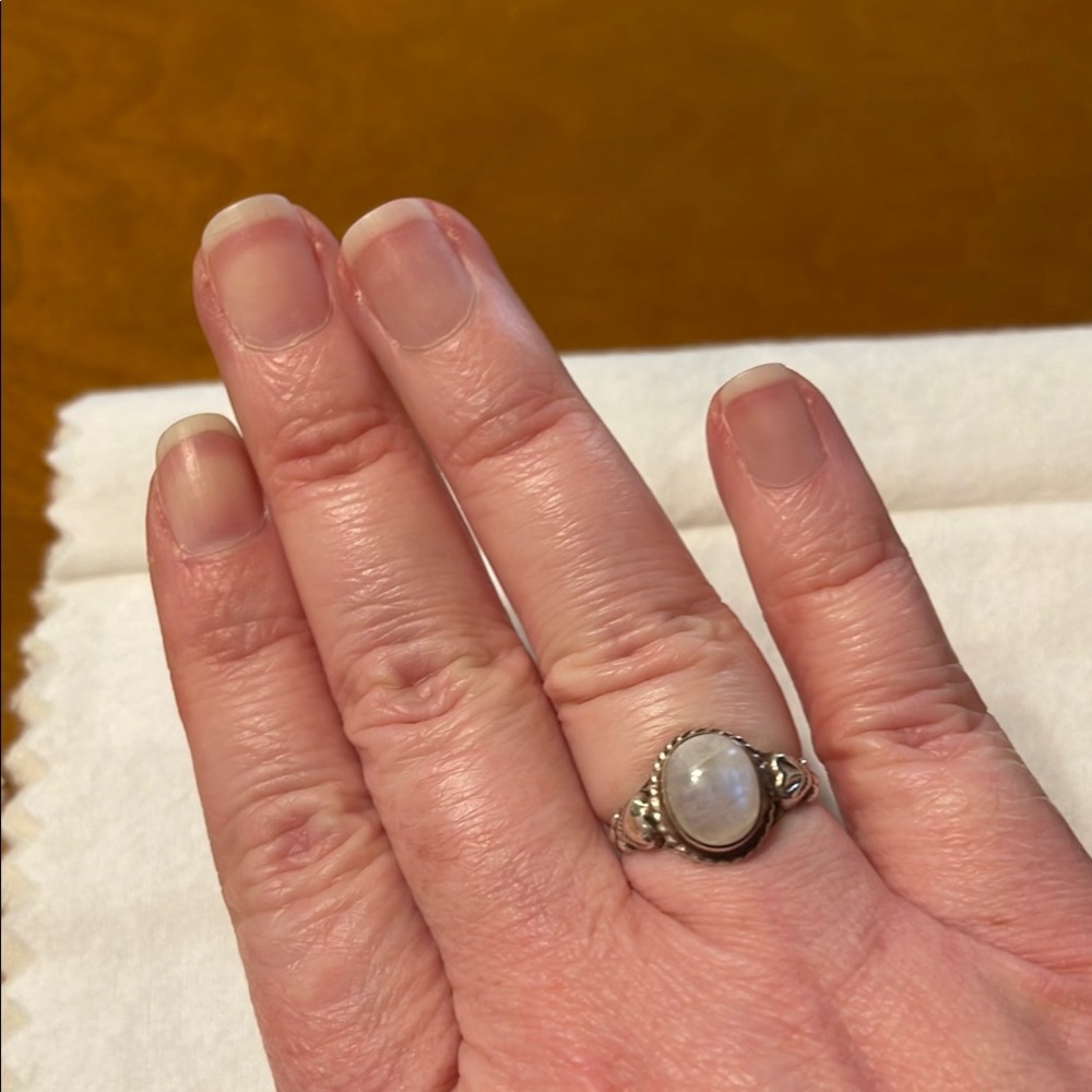 Sterling Silver Moonstone Ring